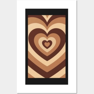 Power puff brown hearts Posters and Art